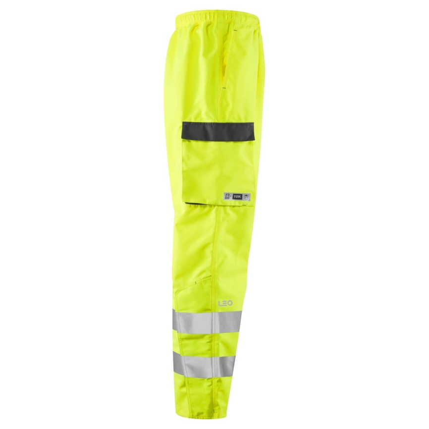 Leo Workwear L07-Y WESTLEIGH Leo EcoViz 10K Performance Breathable Overtrouser Yellow